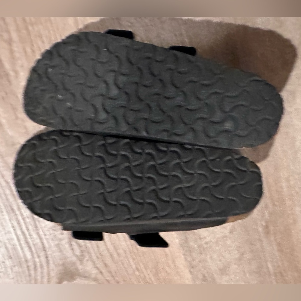 Black Leather Birkenstock Sandals - Picture 4 of 4